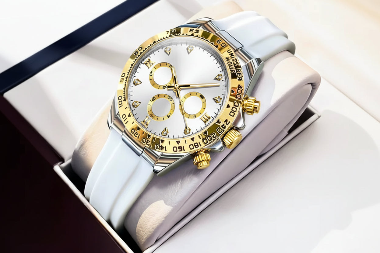 5618 Women Watch HD Multi Functional Waterproof Luminous Chronograph Sports Silicone Strap Luxury Brand Quartz Women Watch