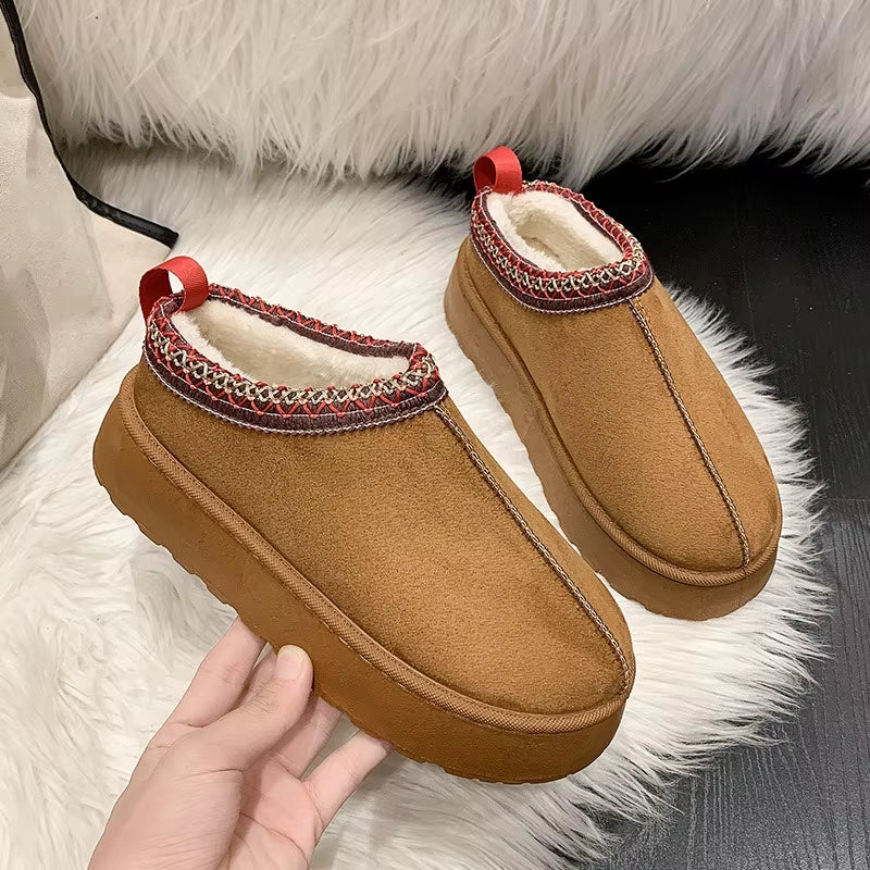Designer Winter Platform Slippers Ultra Mini Women Fur Tasman Snow Boots Tazz Classic Warm Luxury Brand Female High Heels Shoes