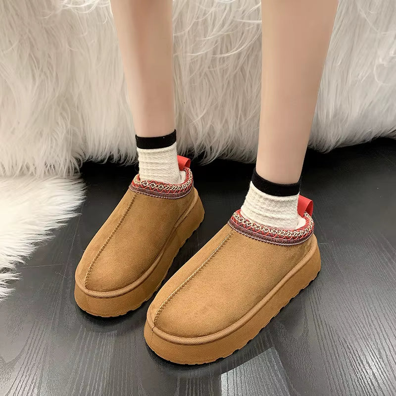Designer Winter Platform Slippers Ultra Mini Women Fur Tasman Snow Boots Tazz Classic Warm Luxury Brand Female High Heels Shoes
