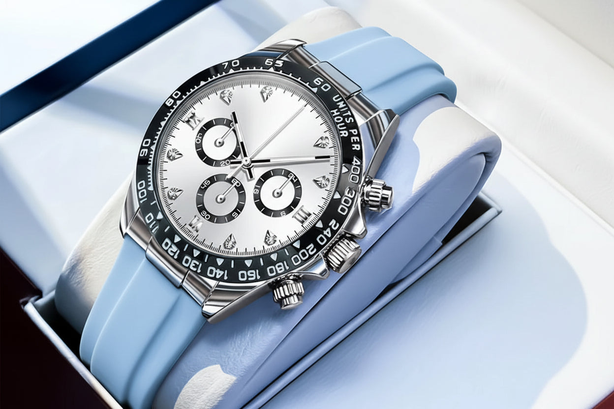 5618 Women Watch HD Multi Functional Waterproof Luminous Chronograph Sports Silicone Strap Luxury Brand Quartz Women Watch