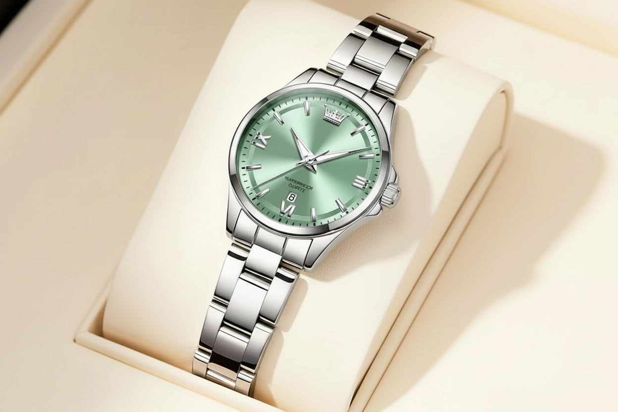 3668 Women Watch Luxury Original Waterproof Stainless Steel Quartz Watch Roman Automatic Date Women Watch Reloj Para Mujer