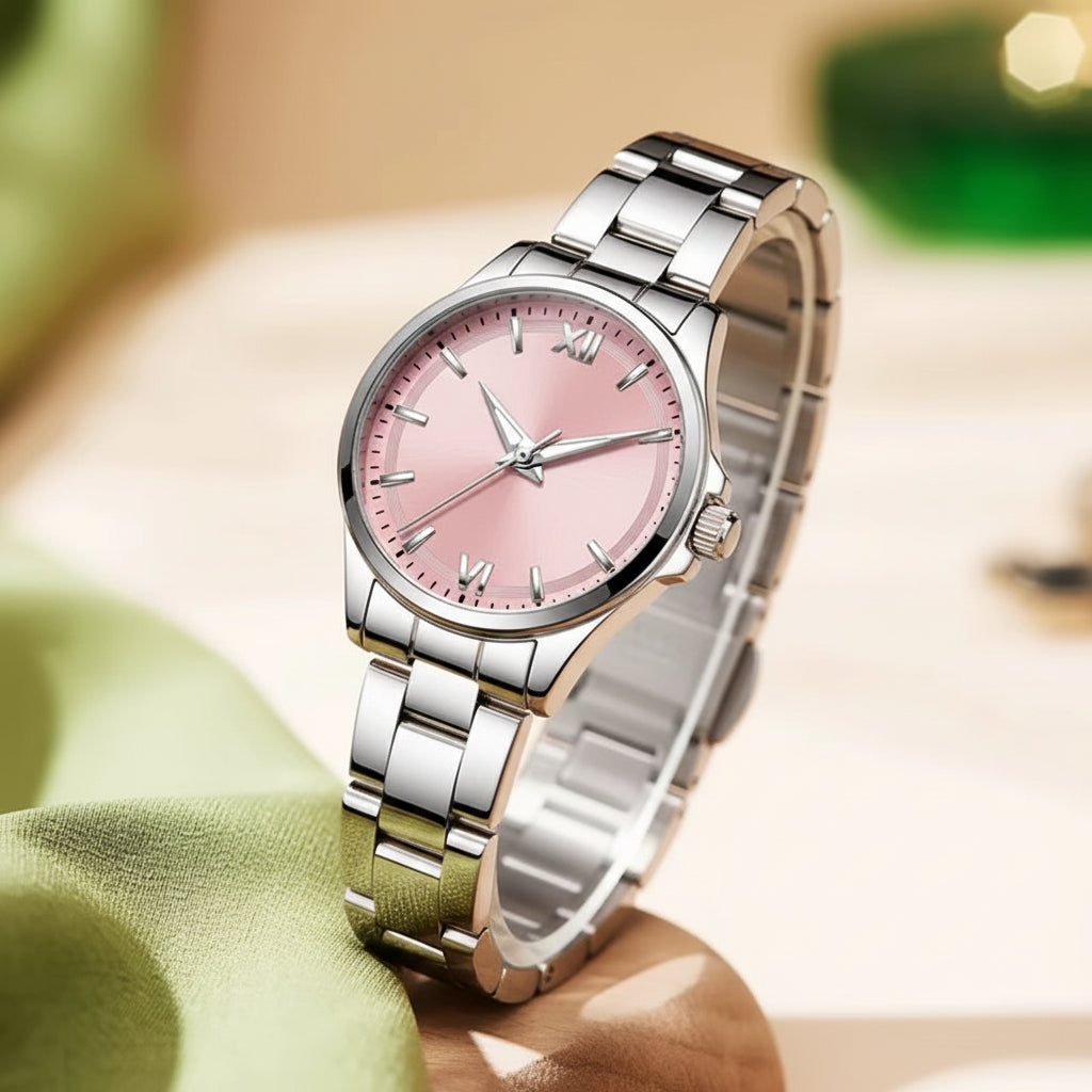 3668 Women Watch Luxury Original Waterproof Stainless Steel Quartz Watch Roman Automatic Date Women Watch Reloj Para Mujer